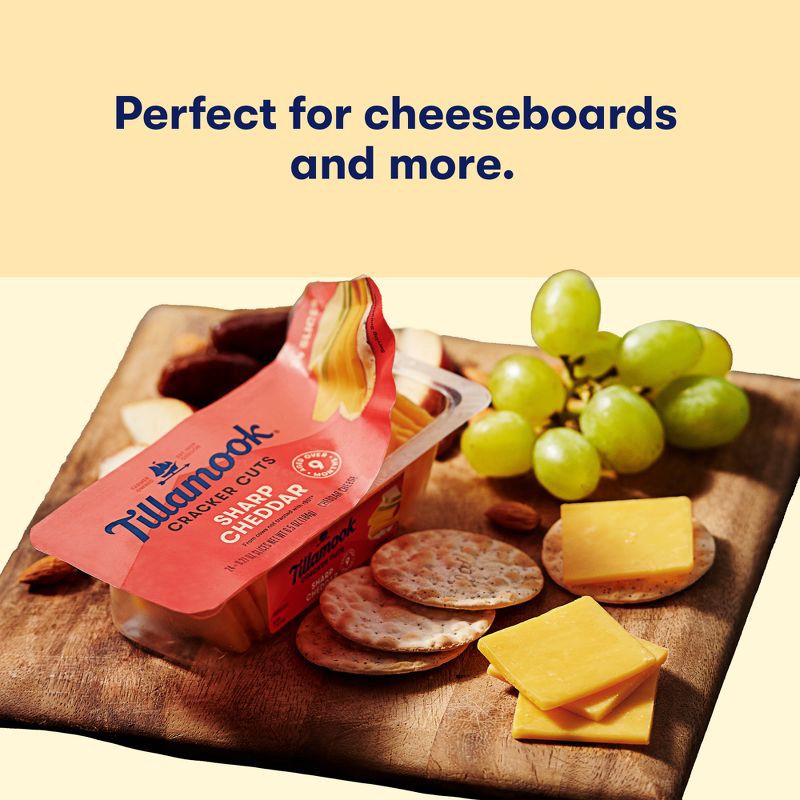 slide 4 of 8, Tillamook Sharp Cheddar Cracker Cut Cheese - 6.5oz/24 slices, 6.5 oz