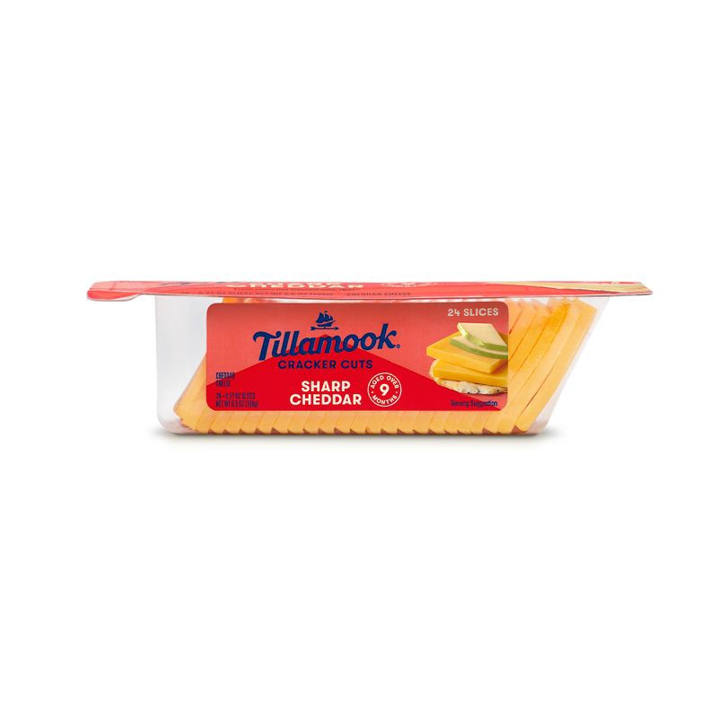 slide 6 of 6, Tillamook Sharp Cheddar Cracker Cut Cheese - 6.5oz/24 slices, 6.5 oz