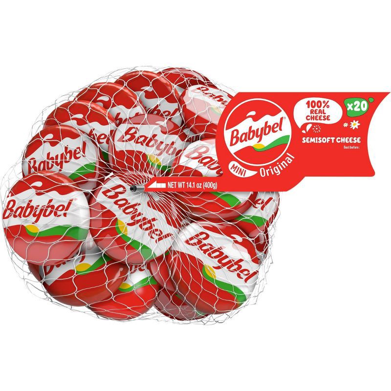 slide 1 of 9, Mini Babybel Original Cheese Snack - 14.1oz/20ct, 14.1 oz, 20 ct