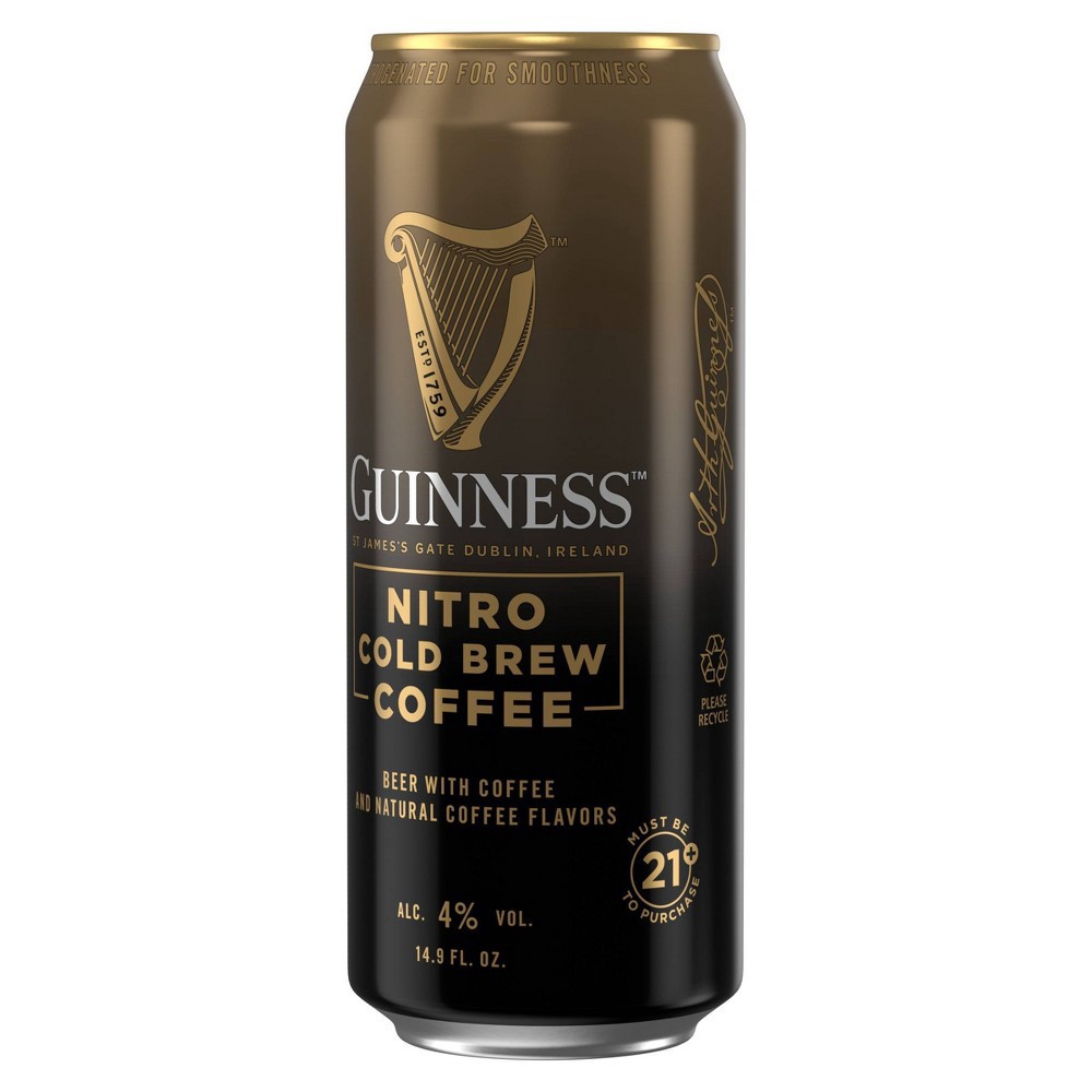 Guinness Nitro Cold Brew Stout Beer 4pk149 Fl Oz Cans 4 Ct 149 Fl Oz Shipt 