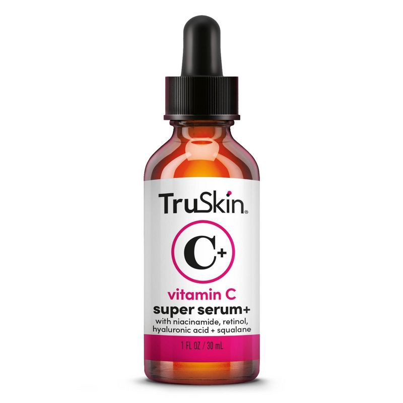 slide 2 of 8, TruSkin Vitamin C Super All-in-One Anti-Aging Face Serum with Niacinamide, Retinol, Hyaluronic Acid, Salicylic Acid and Squalane - 1 fl oz, 1 fl oz