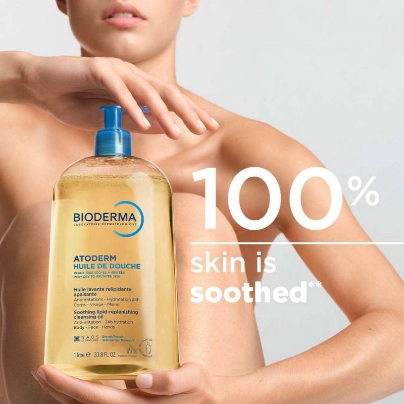 slide 4 of 7, Bioderma Atoderm Body Cleansing Oil - 33.8 fl oz, 33.8 fl oz
