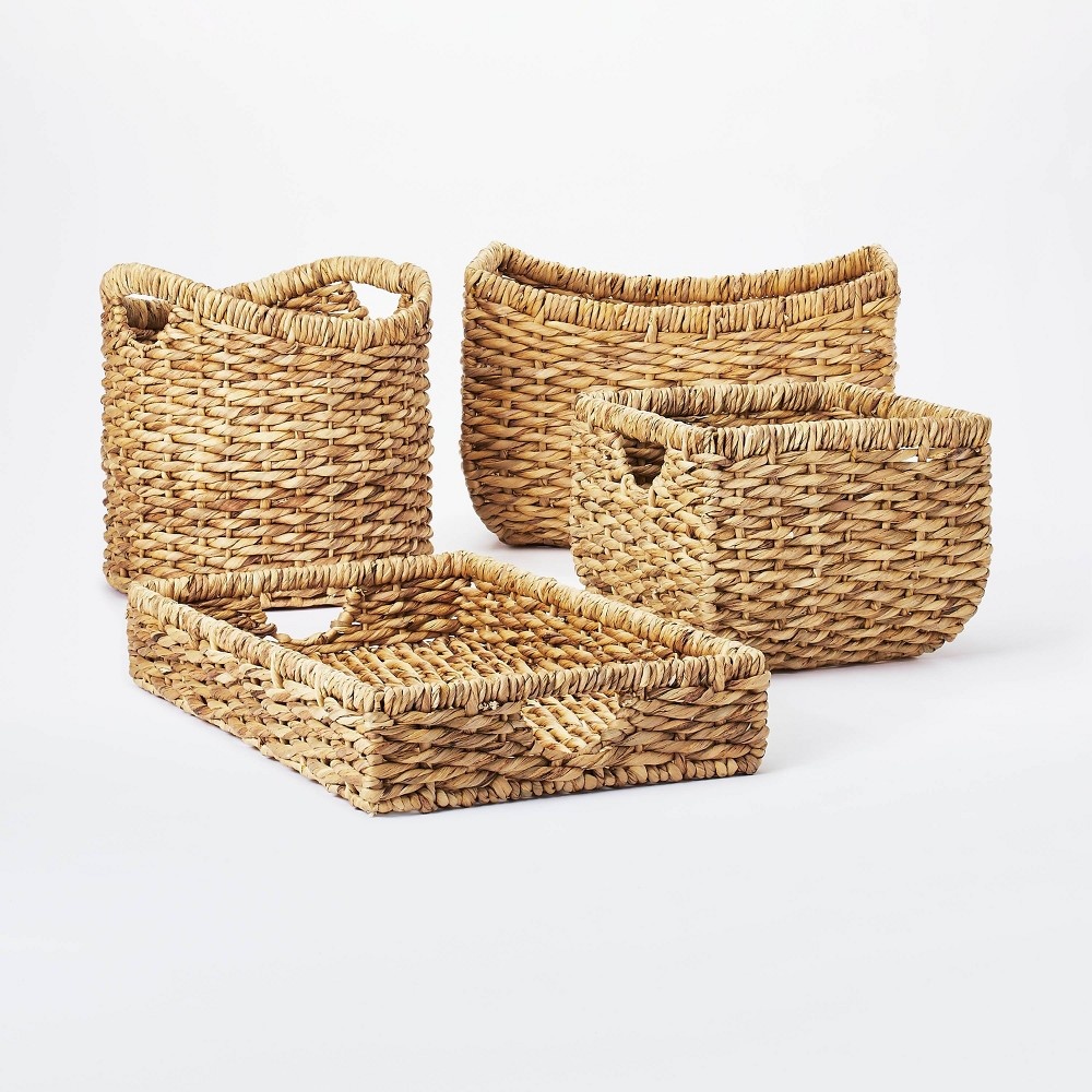 Chunky Woven Basket Trio