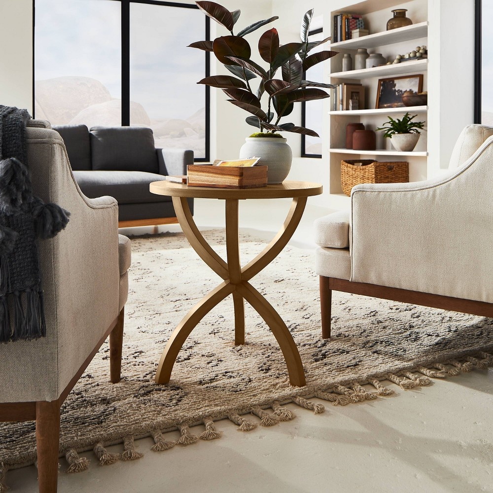 slide 2 of 5, Threshold designed w/Studio McGee 6" x 4.5" Artificial Rubber Plant in Ceramic Pot Purple - Threshold designed with Studio McGee, 1 ct