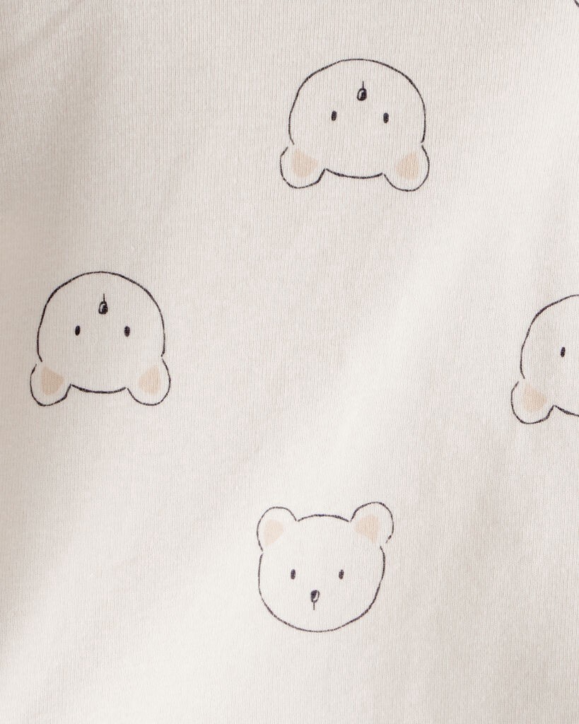 slide 3 of 6, Carter's Baby Boy 2-Piece Bear Sherpa Long-Sleeve Overall Set - Brown Beige 9M, 2 pc