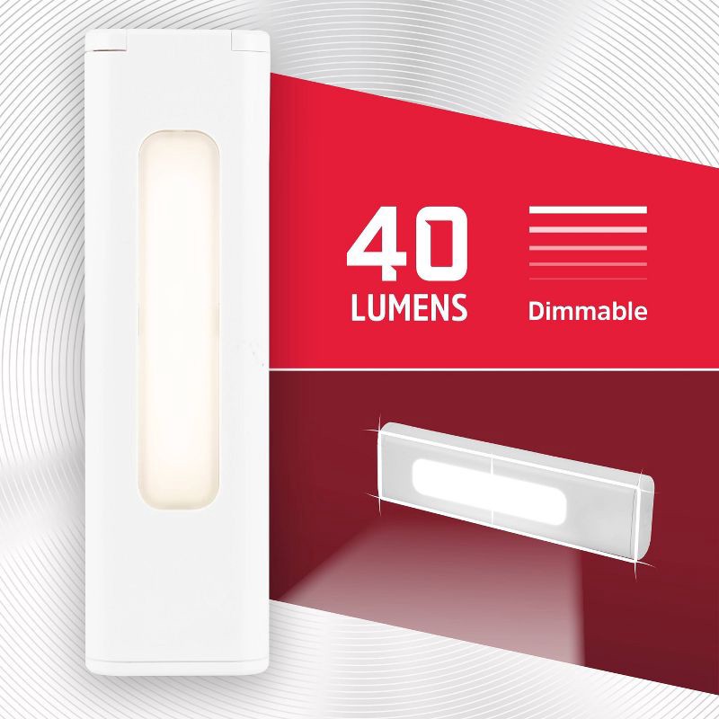 slide 3 of 15, Energizer LED Magnet Mount Stick Light Push Button: Magnetic Dimmable Cabinet Lamp, Battery-Powered, 40 Lumens, 1 ct