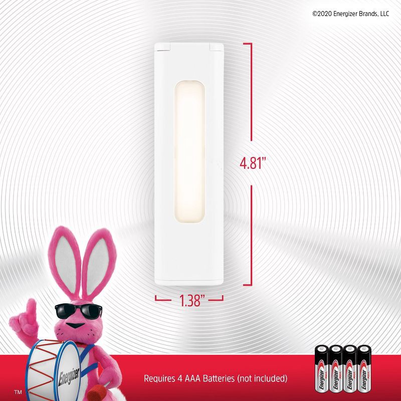 slide 15 of 15, Energizer LED Magnet Mount Stick Light Push Button: Magnetic Dimmable Cabinet Lamp, Battery-Powered, 40 Lumens, 1 ct