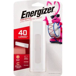 Energizer LED Magnet Mount Stick Light Push Button: Magnetic Dimmable Cabinet Lamp, Battery-Powered, 40 Lumens