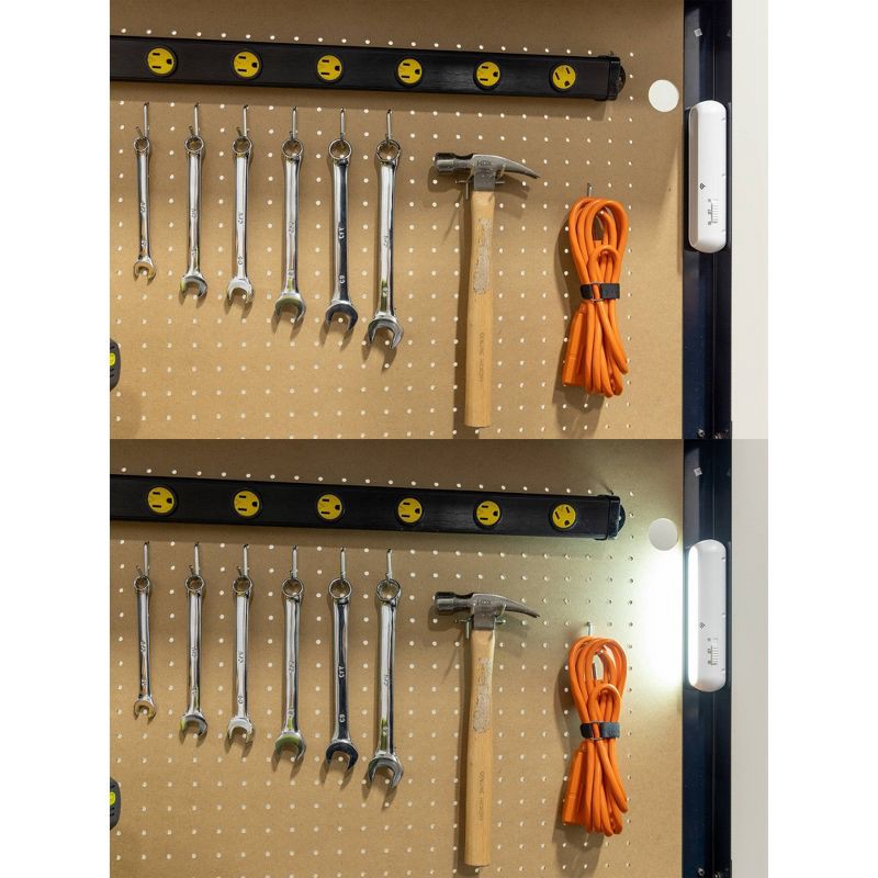 slide 2 of 10, Energizer 2pk Battery Operated LED Mini Light Bar with IR Remote: Stick-On, Remote Controlled, 4-Way Light Settings, 2 ct