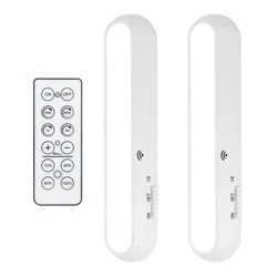 Energizer 2pk Battery Operated LED Mini Light Bar with IR Remote: Stick-On, Remote Controlled, 4-Way Light Settings