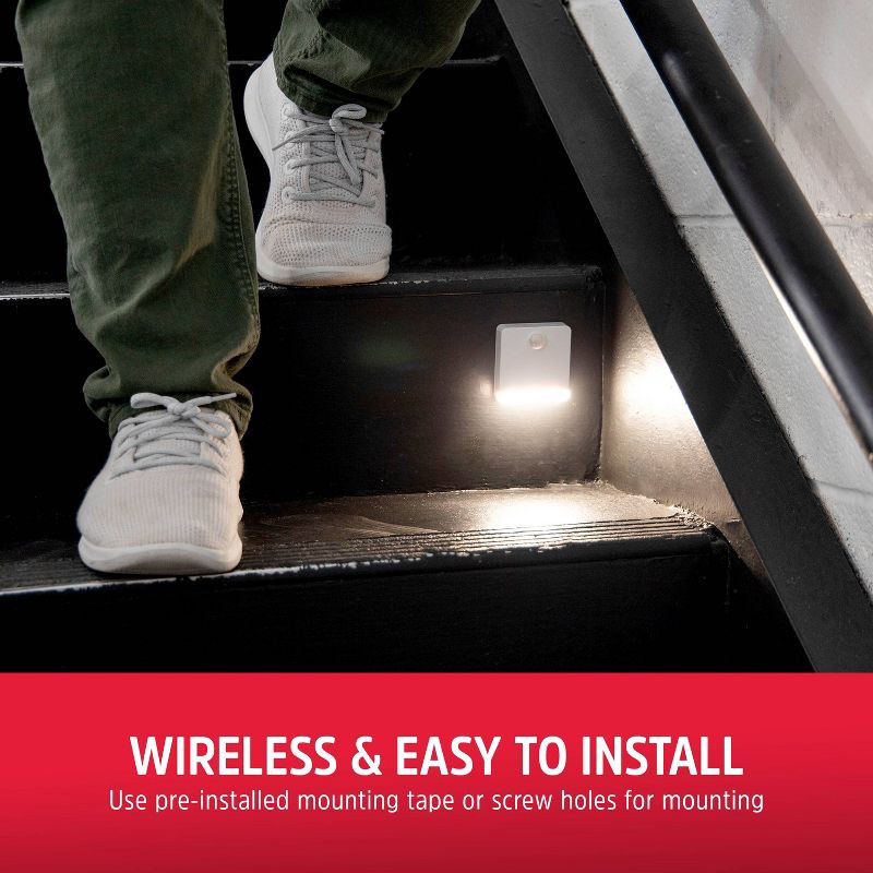 slide 3 of 9, Energizer 2pk Battery Operated LED Mini Path Light: Outdoor Pathway Lights, Battery-Powered, Plastic, On/Off Switch, 2 ct