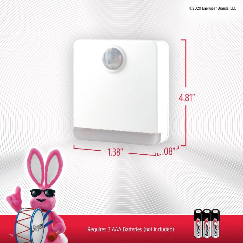 slide 5 of 9, Energizer 2pk Battery Operated LED Mini Path Light: Outdoor Pathway Lights, Battery-Powered, Plastic, On/Off Switch, 2 ct