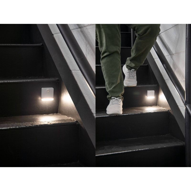 slide 7 of 9, Energizer 2pk Battery Operated LED Mini Path Light: Outdoor Pathway Lights, Battery-Powered, Plastic, On/Off Switch, 2 ct