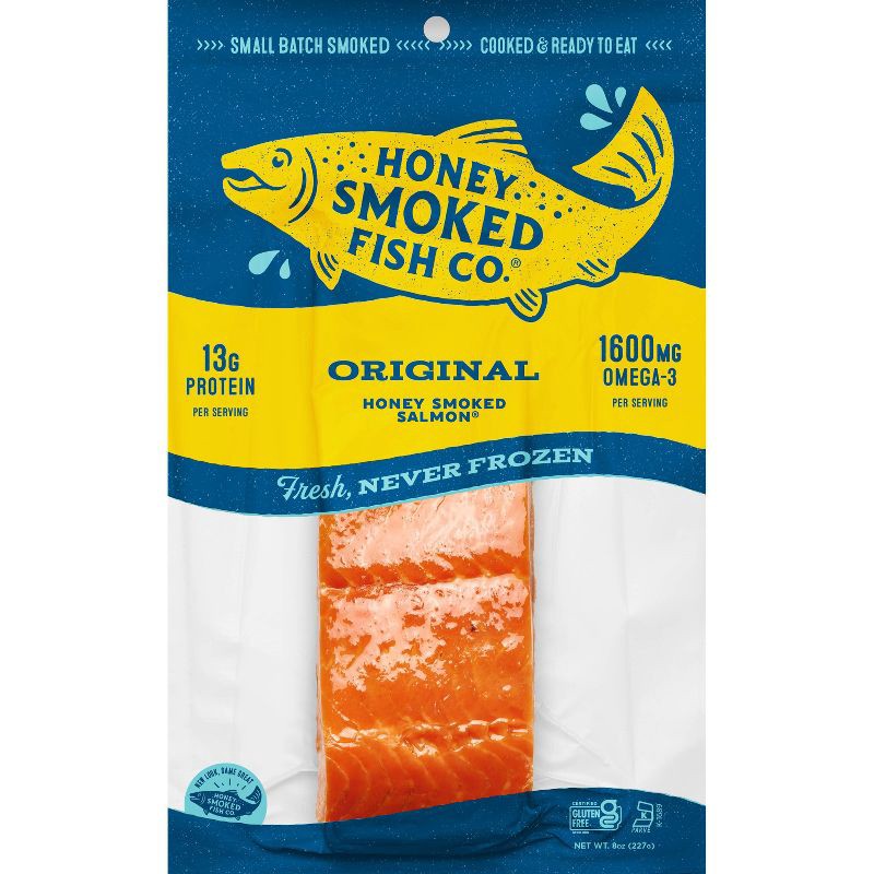 slide 1 of 5, Honey Smoked Fish Co. Original Honey Smoked Salmon - 8oz, 8 oz