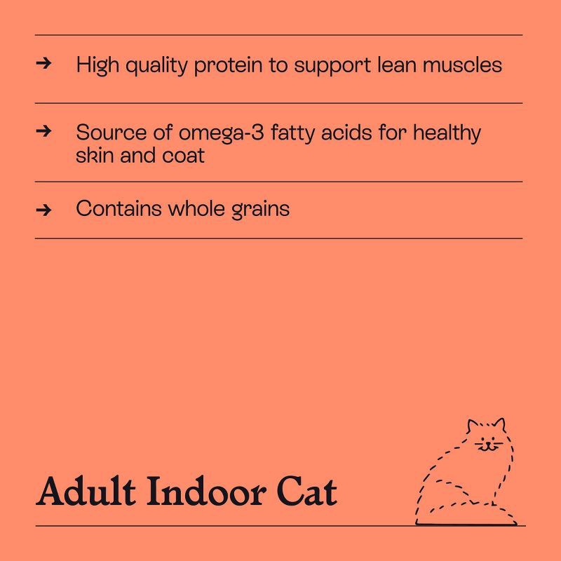 slide 5 of 8, Chicken and Brown Rice Recipe Adult Indoor Dry Cat Food - Kindfull™ 3lbs, 3 lb
