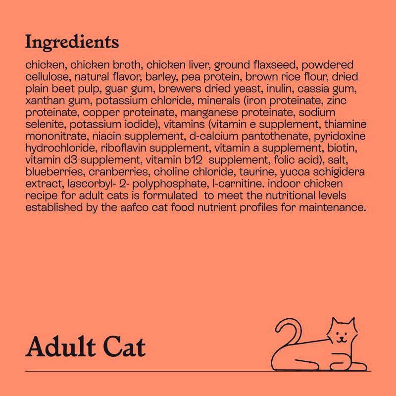 slide 5 of 5, Chicken Pate Recipe for Indoor Cats Wet Cat Food - Kindfull™ 3oz, 3 oz