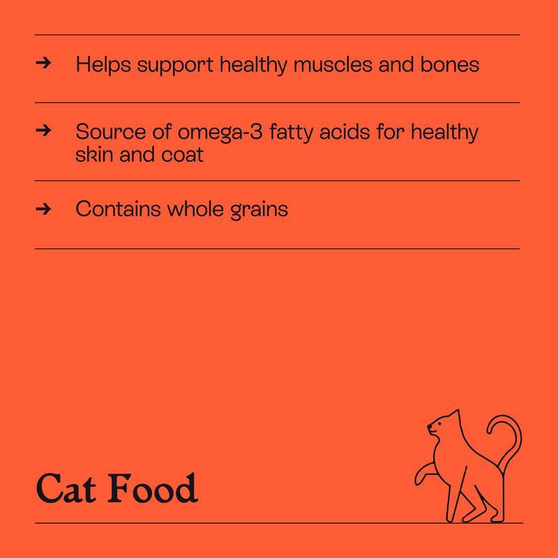 slide 5 of 8, Chicken and Brown Rice Dry Cat Food - 3lbs - Kindfull™, 3 lb