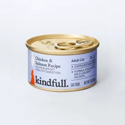 Chicken and Salmon Pate Recipe for Healthy Digestion Wet Cat Food - Kindfull™ 3oz