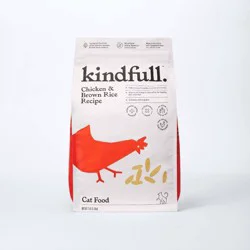 Chicken and Brown Rice Dry Cat Food - 7lbs - Kindfull™