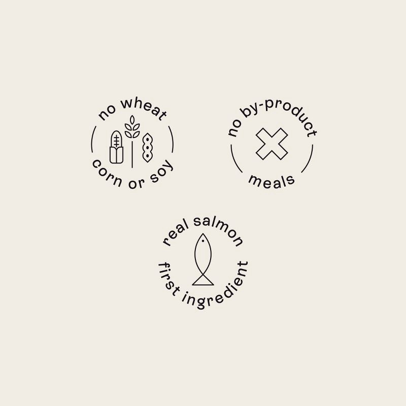 slide 8 of 8, Salmon and Brown Rice Recipe Flavor Dry Cat Food - Kindfull™ 3lbs, 3 lb