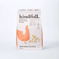 Chicken and Brown Rice Recipe Adult Indoor Dry Cat Food - Kindfull™ 7lbs