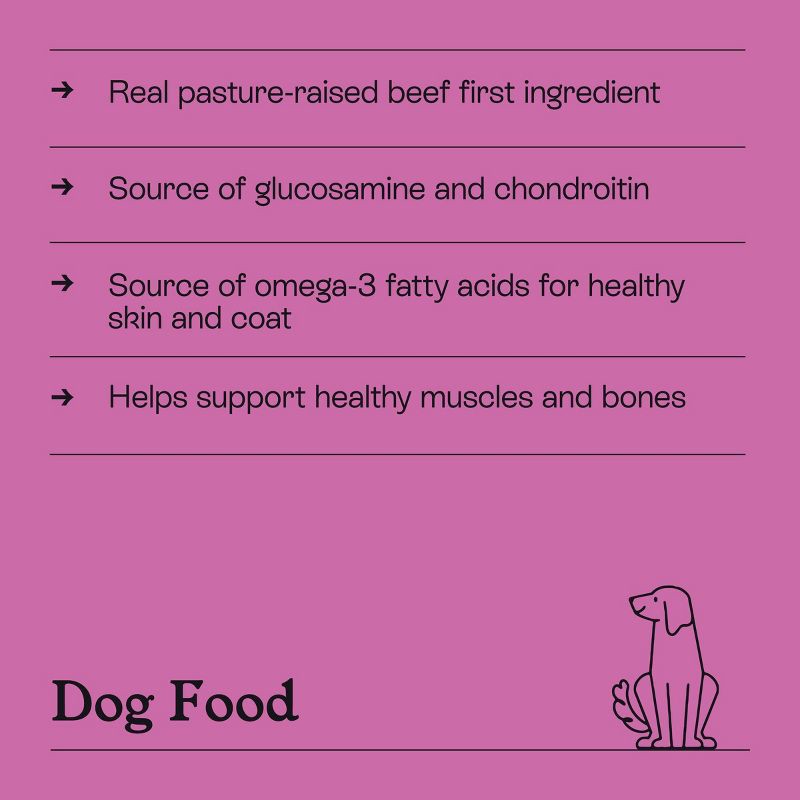 slide 5 of 8, Beef and Vegetable Recipe Dry Dog Food - 5lbs - Kindfull™, 5 lb