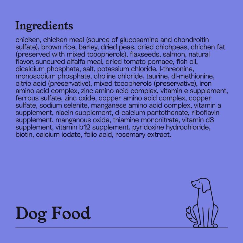 slide 6 of 8, Chicken and Salmon Recipe Dry Dog Food - 5lbs - Kindfull™, 5 lb