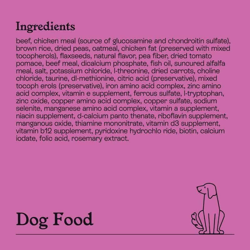 slide 6 of 8, Beef and Vegetable Recipe Dry Dog Food - 13lbs - Kindfull™, 13 lb