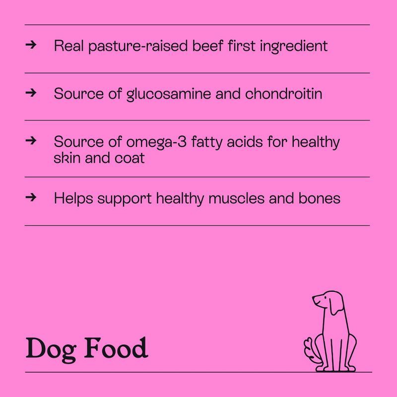 slide 5 of 8, Beef and Vegetable Recipe Dry Dog Food - 23lbs - Kindfull™, 23 lb
