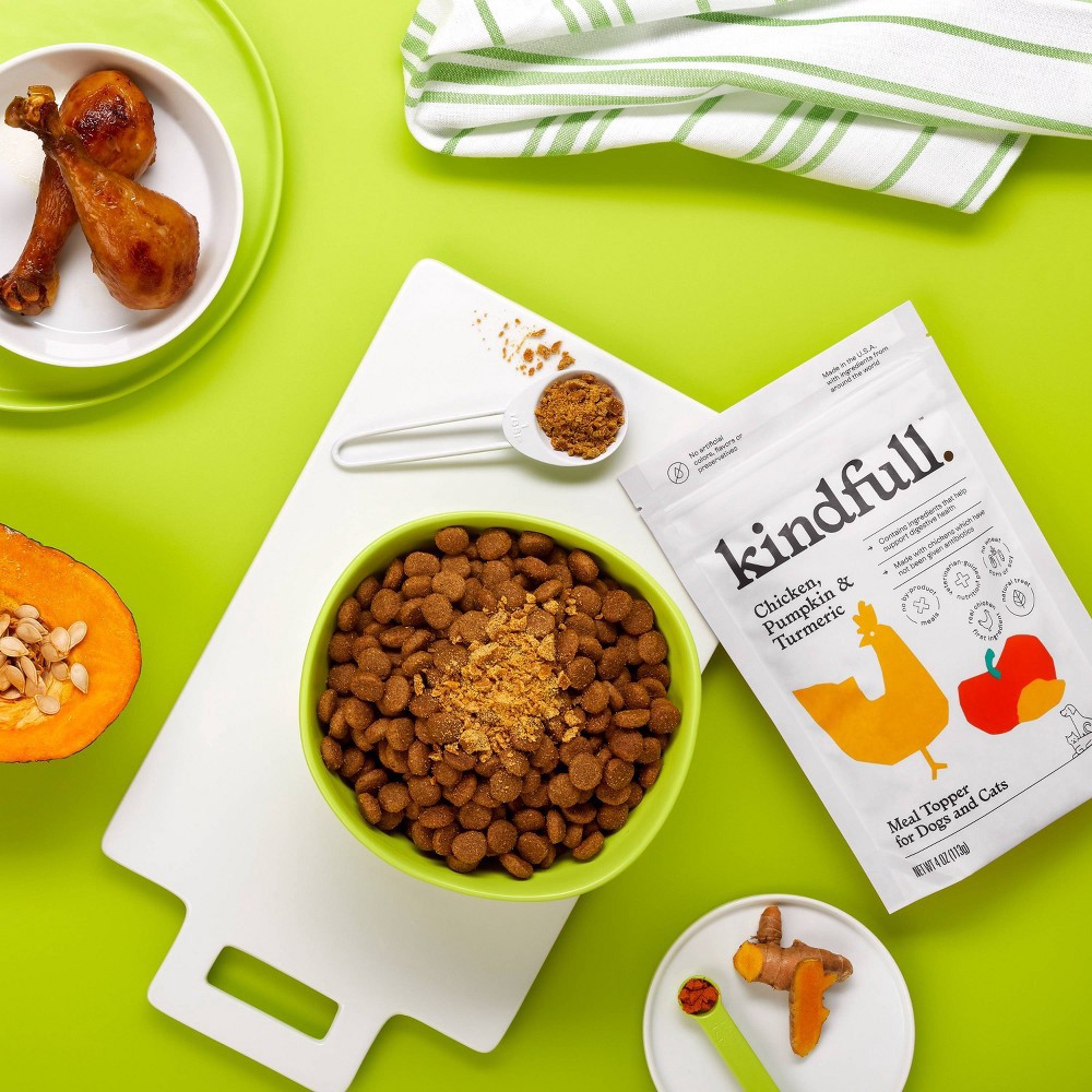 Chicken, Pumpkin & Turmeric Dry Meal Topper for Dog and Cat Food 4oz