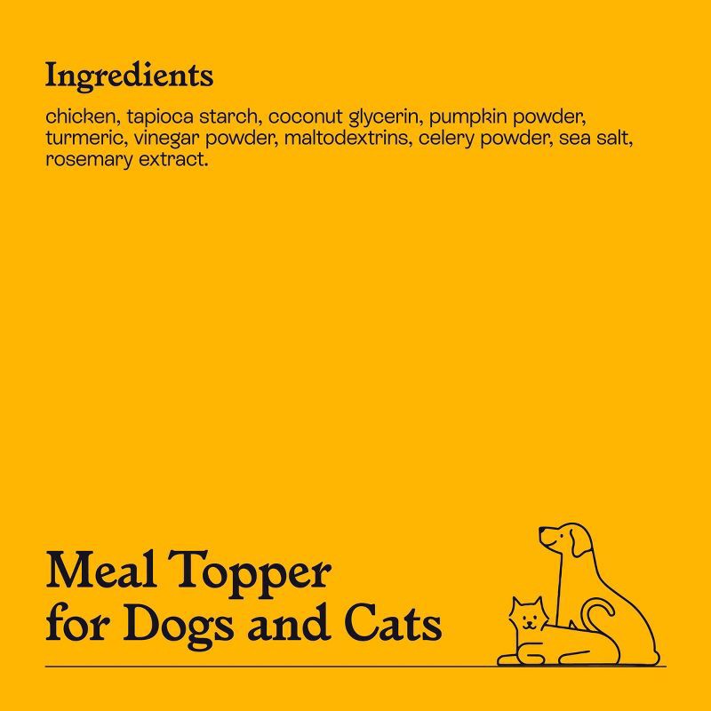 slide 4 of 6, Chicken, Pumpkin & Turmeric Dry Meal Topper for Dog and Cat Food - 4oz - Kindfull™, 4 oz
