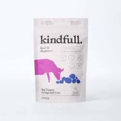 Beef and Blueberry Dry Meal Topper Dog and Cat Food - 4oz - Kindfull™