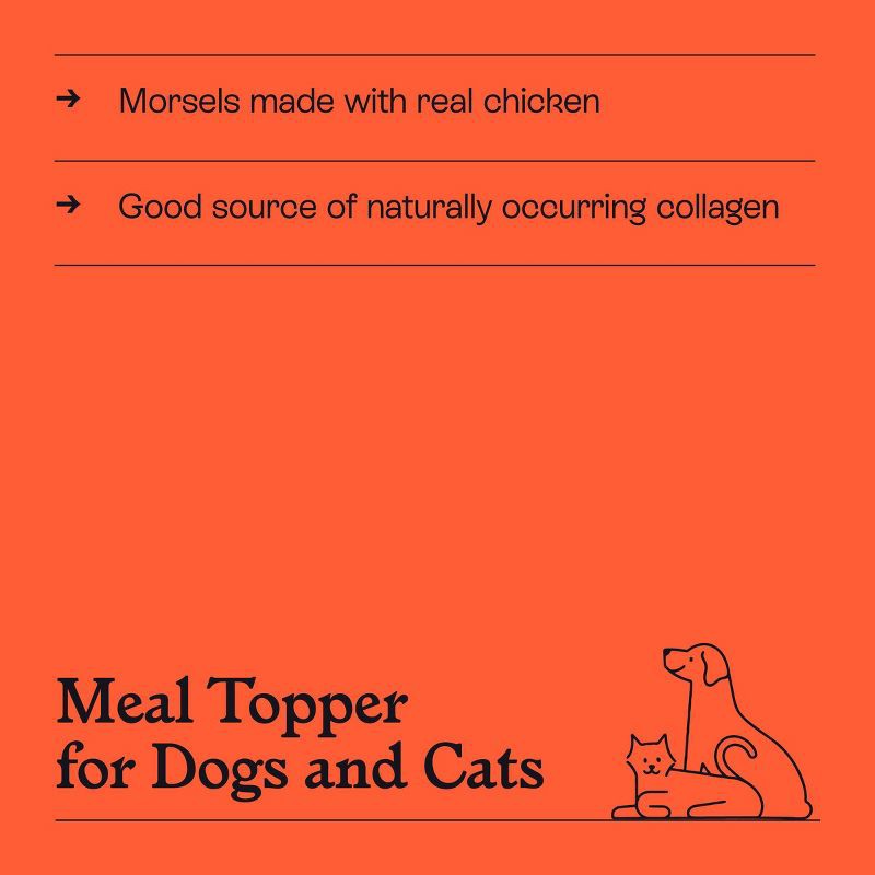 slide 4 of 7, Chicken Bone Broth Stew Wet Meal Topper for Dog and Cat Food - 3oz - Kindfull™, 3 oz