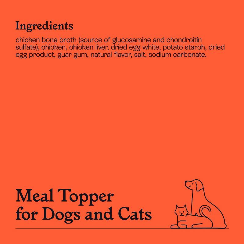 slide 5 of 7, Chicken Bone Broth Stew Wet Meal Topper for Dog and Cat Food - 3oz - Kindfull™, 3 oz