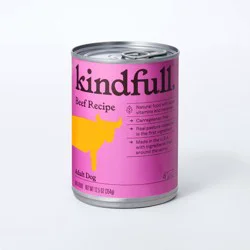 Beef Recipe Wet Dog Food - 12.5oz - Kindfull™