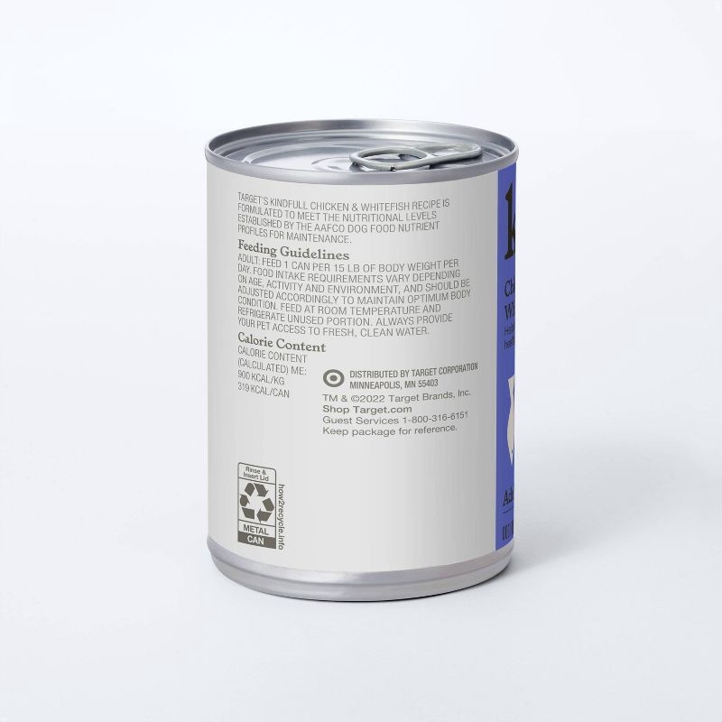 slide 4 of 7, Chicken and White Fish Recipe for Healthy Weight Wet Dog Food - Kindfull™ 12.5oz, 12.5 oz