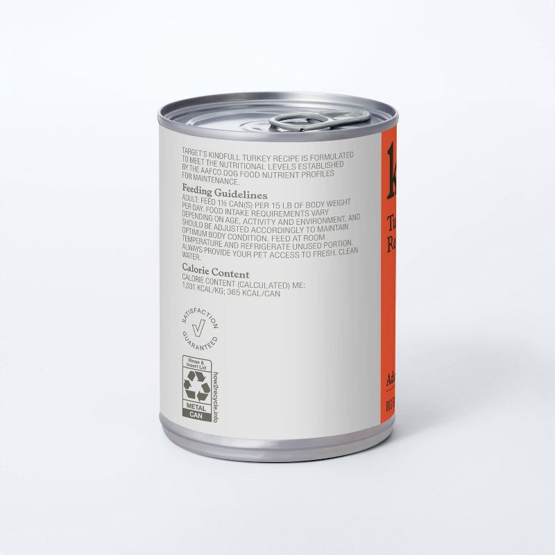 slide 4 of 6, Turkey Recipe Wet Dog Food - 12.5oz - Kindfull™, 12.5 oz