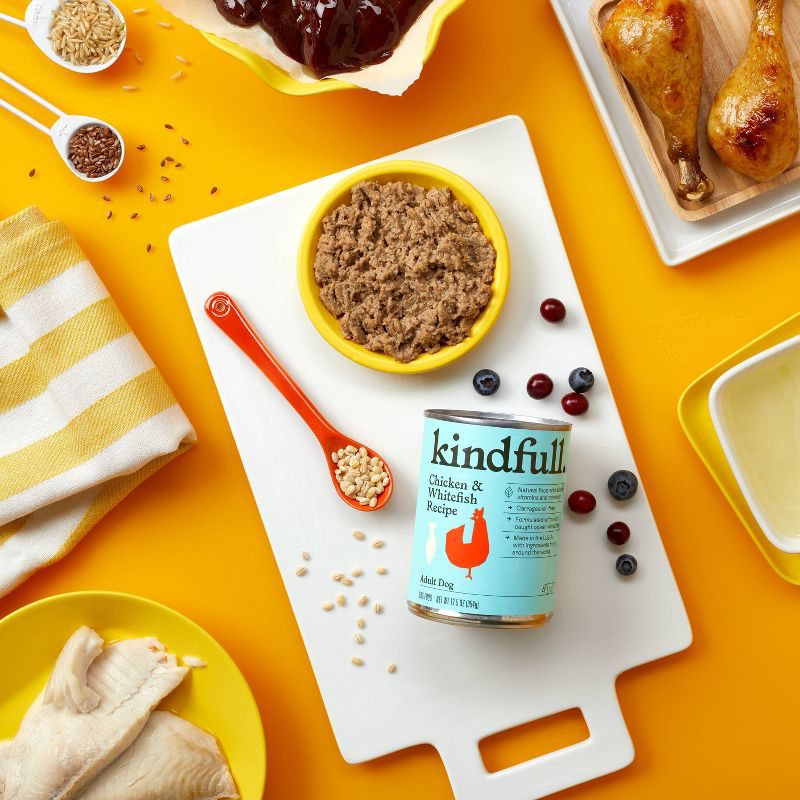 slide 2 of 6, Chicken and White Fish Recipe Wet Dog Food - 12.5oz - Kindfull™, 12.5 oz