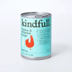 Chicken and White Fish Recipe Wet Dog Food - 12.5oz - Kindfull™