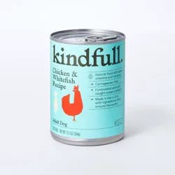 Chicken and White Fish Recipe Wet Dog Food - 12.5oz - Kindfull™