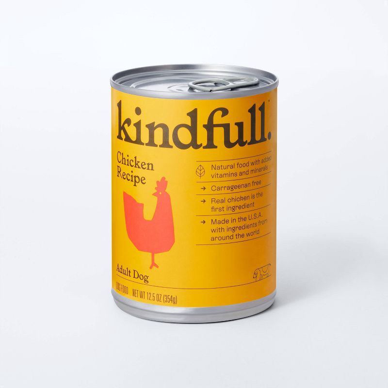 slide 1 of 7, Chicken Recipe Wet Dog Food - Kindfull™12.5oz, 12.5 oz