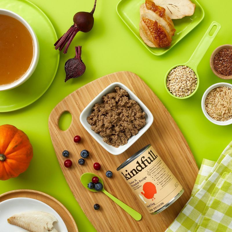 slide 2 of 6, Turkey and White Fish Recipe for Healthy Digestion Adult Wet Dog Food - Kindfull™ 12.5oz, 12.5 oz