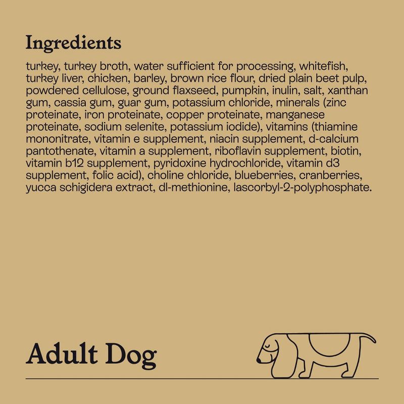 slide 6 of 6, Turkey and White Fish Recipe for Healthy Digestion Adult Wet Dog Food - Kindfull™ 12.5oz, 12.5 oz