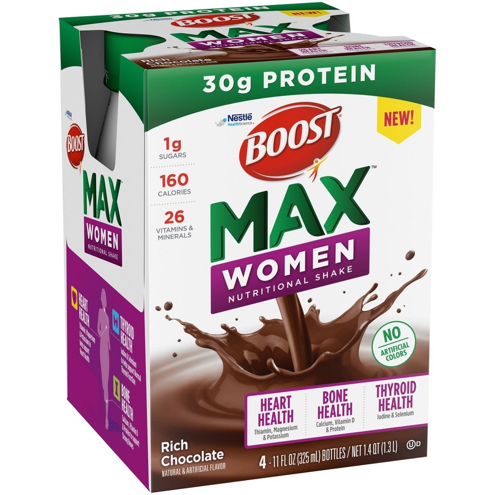 slide 2 of 5, Boost Max Pro Women's Nutritional Shake, 4 ct