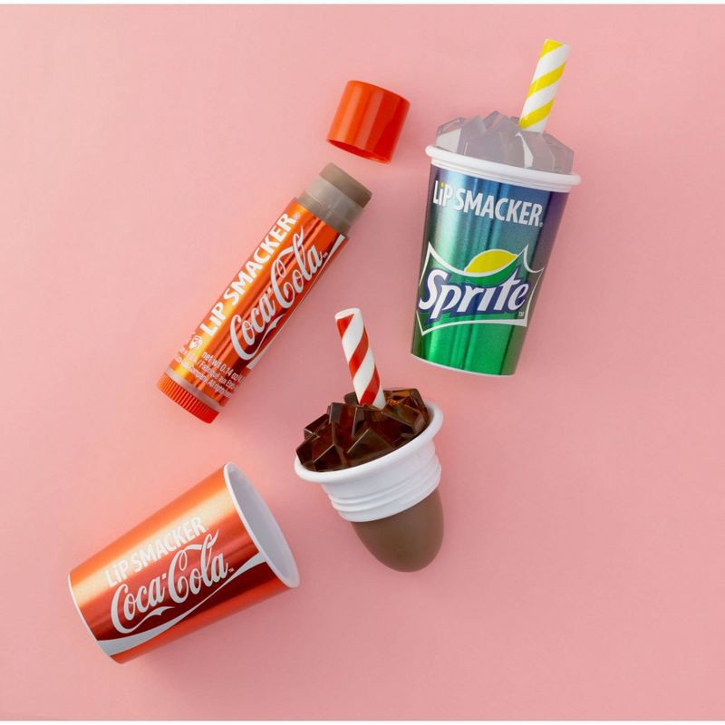 slide 5 of 7, Lip Smacker Beverage Cup Lip Balm – Sprite/Coke – 3pk, 3 ct