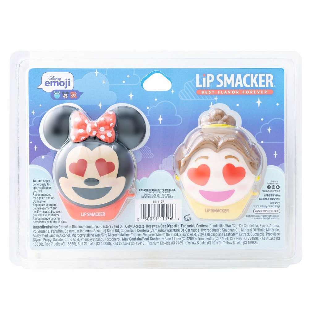slide 8 of 8, Lip Smacker Disney Emoji Lip Balm - Belle/Minnie - 2pk, 2 ct