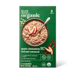Organic Apple Cinnamon Instant Oatmeal Packets - 11.28oz/8ct - Good & Gather™