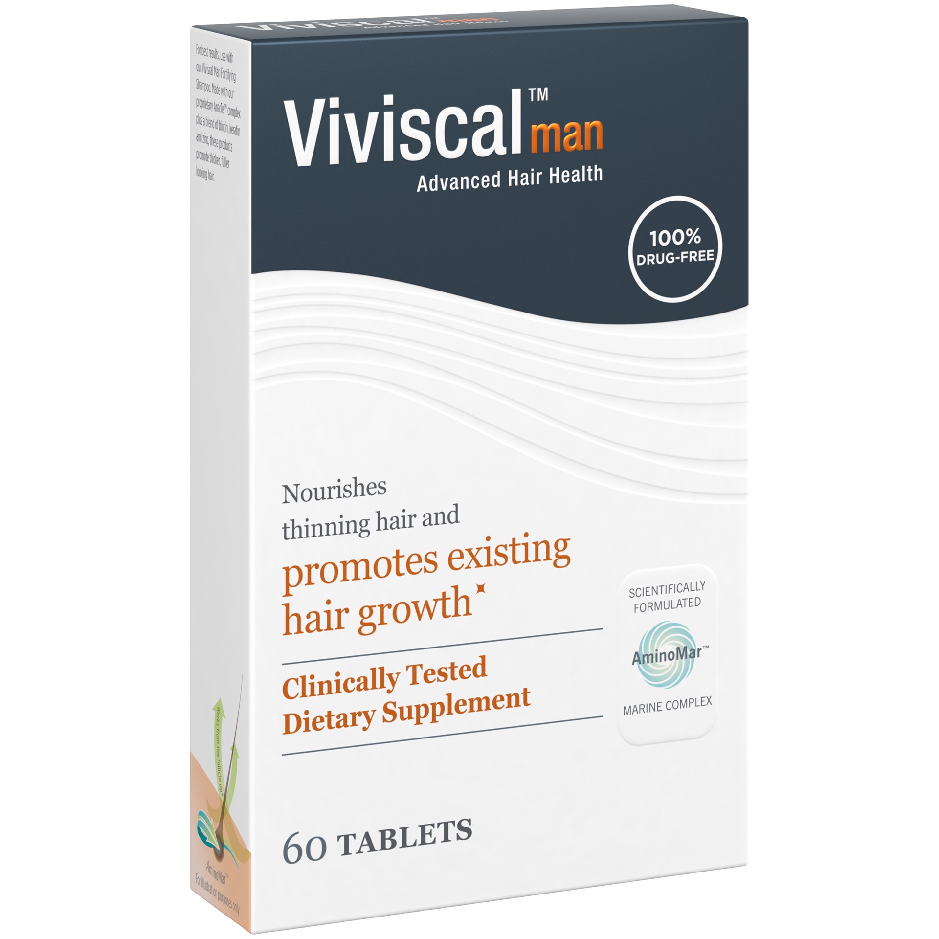 slide 2 of 4, Viviscal Man Advanced Hair Health 60 Tablets Box, 60 ct