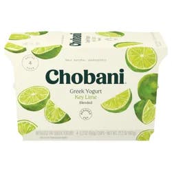 Chobani Low-Fat Key Lime Blended Greek Yogurt 5.3oz 4ct