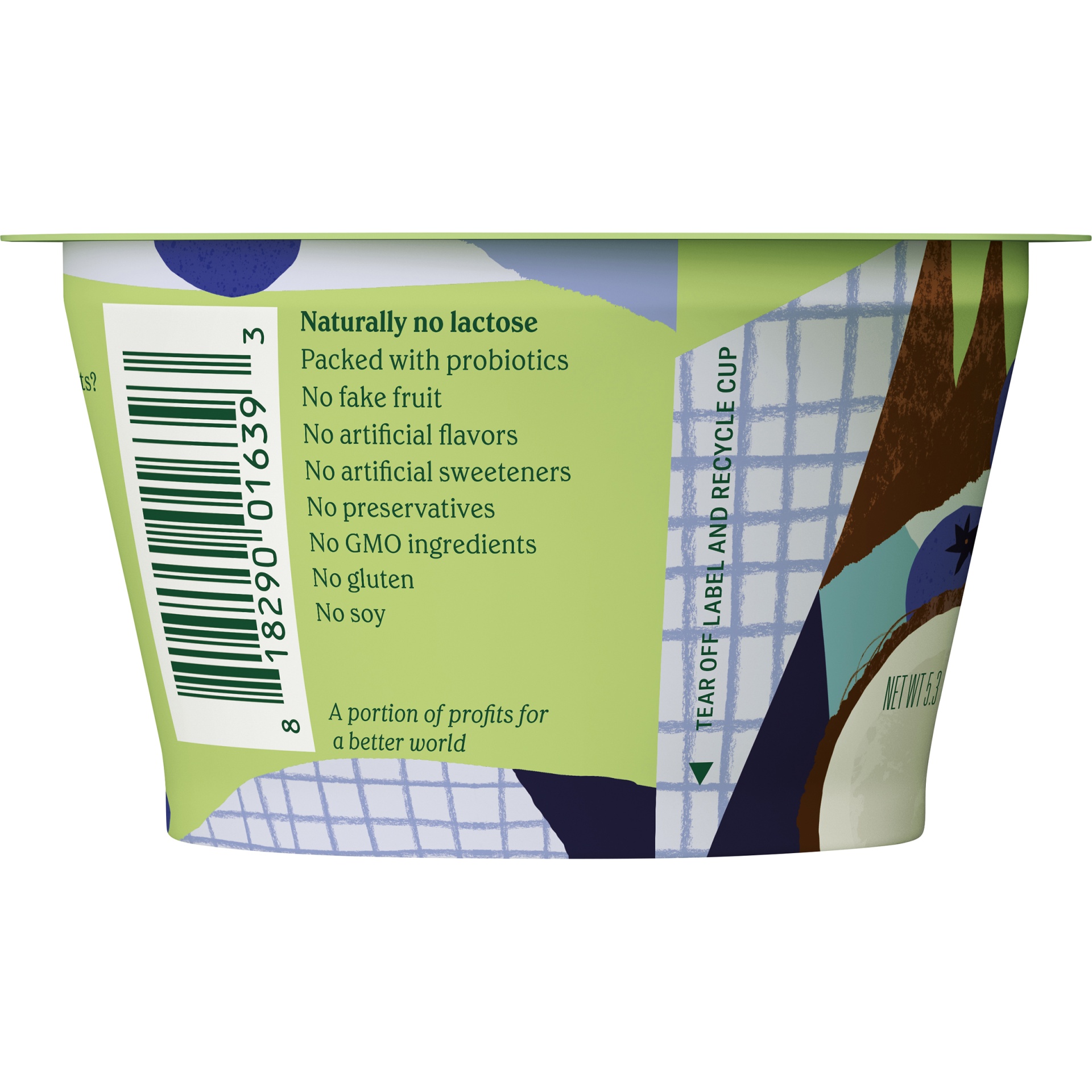 slide 2 of 6, Chobani Non-Dairy Blueberry Yogurt, 5.3 oz